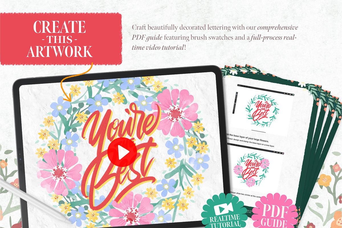 The Mega Floral Composition Kit, a Brush Add-On by Nico-Ng (Photo 23 of 46)