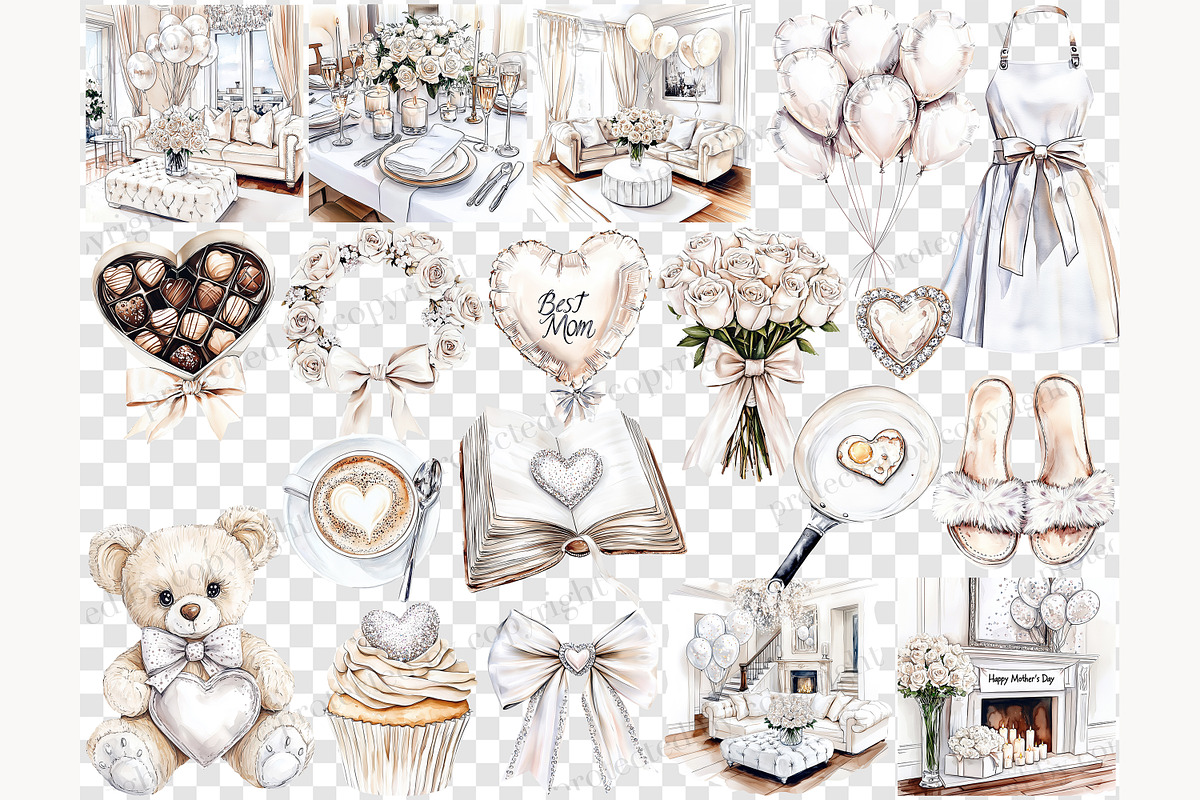 Mother And Baby Clipart PNG, a Person Illustration by GlamArtZhanna (Photo 7 of 8)