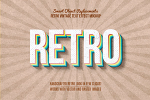 10 Retro Vintage Text Effect