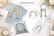 Boho Rainbow PNG Sublimation Bundle, an Illustration by Artnoy (Thumbnail 5 of 8)