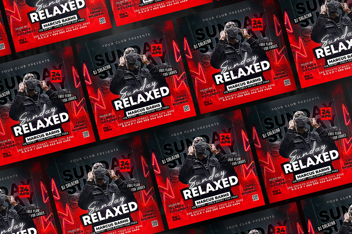 Party Flyer, Canva Club Flyer, a Flyer Template by FLYERHIVE (Photo 2 of 3)
