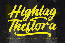 Highlag Theflora Modern Brush Font