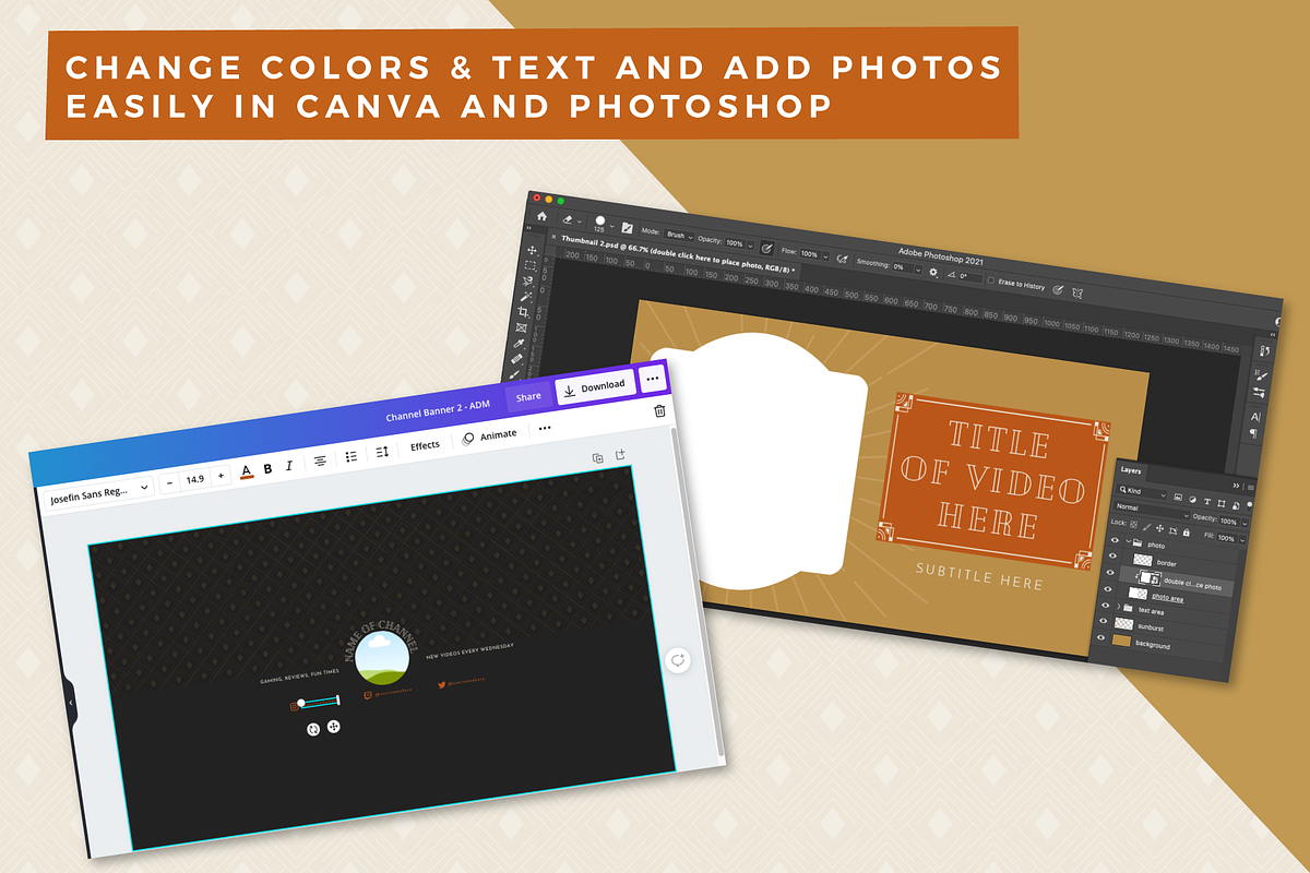 Youtube: Art Deco Mystic, a Social Media Template by Liseno Designs (Photo 6 of 6)