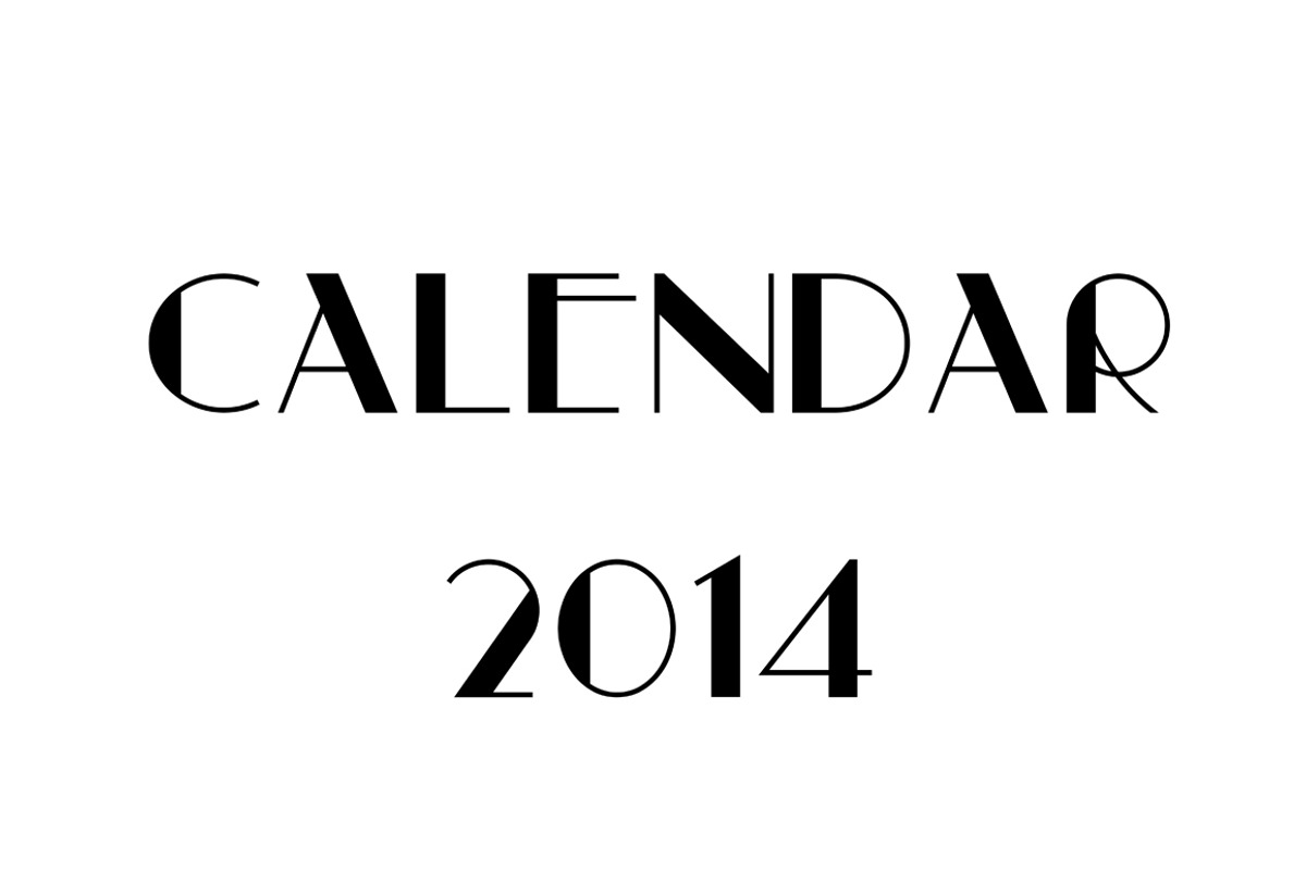 Calendar Template 2014 preview 4