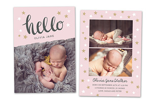 Birth Announcement Template CB040