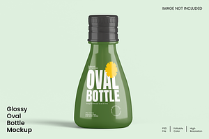 Oval Bottle Mockup, a Packaging Mockup by Unerispace