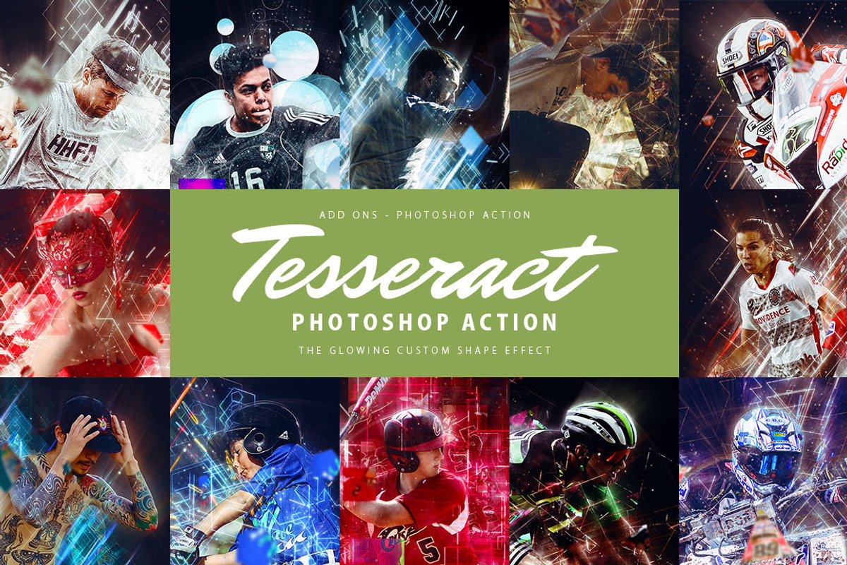 Tesseract Photoshop Action, an Action Add-On by AndriyFM (Photo 1 of 15)