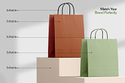 Kraft Paper Shopping Bag Mockup, a Packaging Mockup by Ram Studio LLC (Thumbnail 11 of 16)