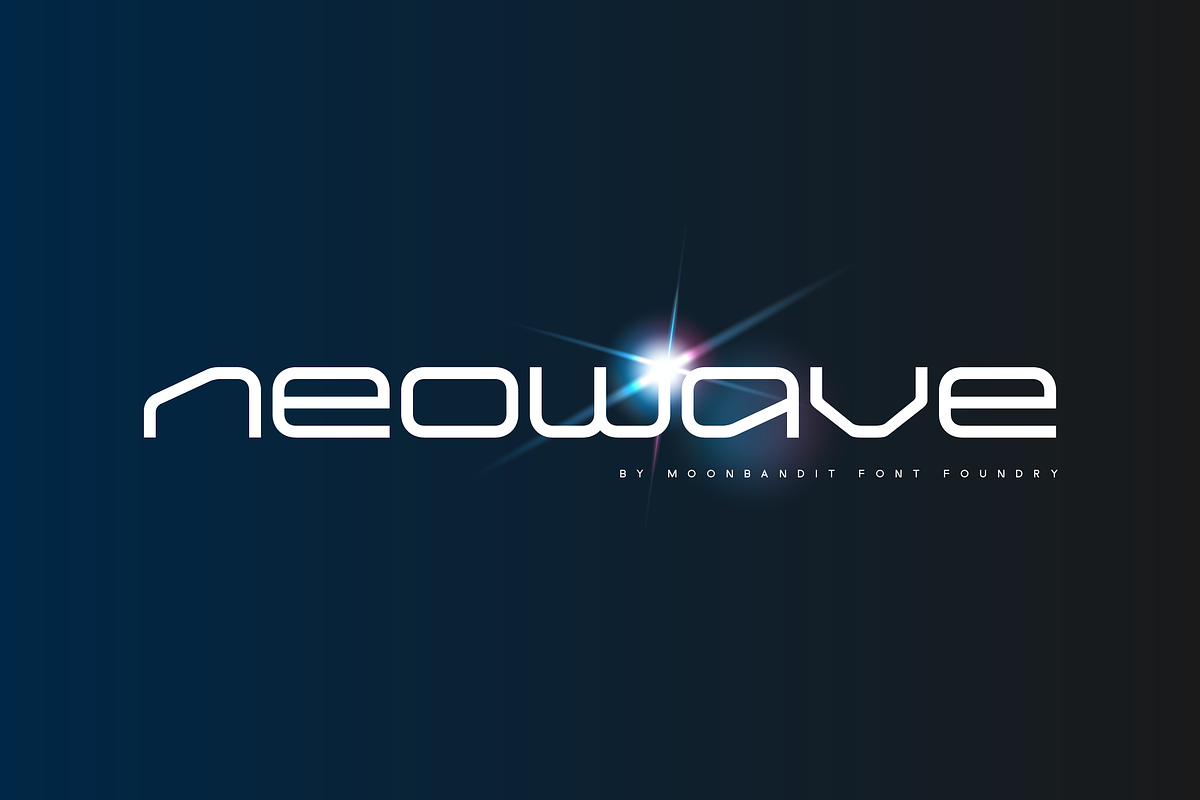 MBF Neowave - Wide Futuristic scifi, a Sans Serif Font by MoonBandit (Photo 1 of 5)