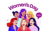 Women's Day Illustration Bundle, a Person Illustration by Brickclay (Thumbnail 1 of 9)