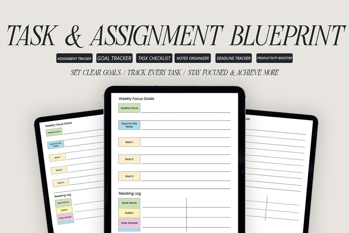 Weekly Study Planner, a Presentation Template by Ahluva Studio (Photo 6 of 9)
