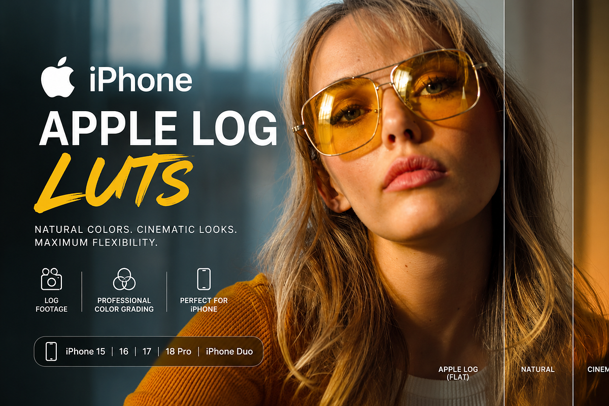 Film iPhone Apple Log LUTs, a Preset Add-On by Creative House (Photo 2 of 3)
