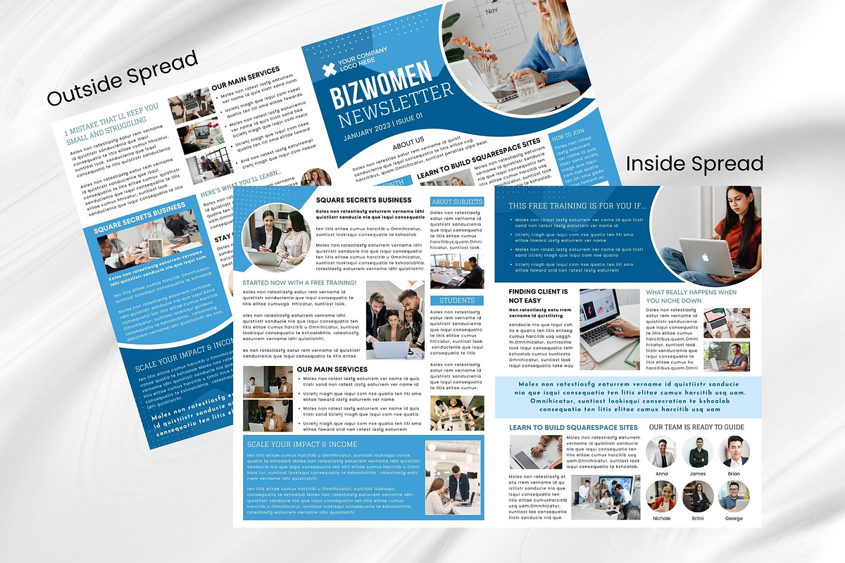 Businesswoman Canva Newsletter, an Email Template by PixelCraft (Photo 9 of 15)