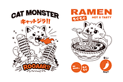 Kawaii Japan Vector Stickers, a Decorative Illustration by SergeyBitos (Thumbnail 2 of 12)