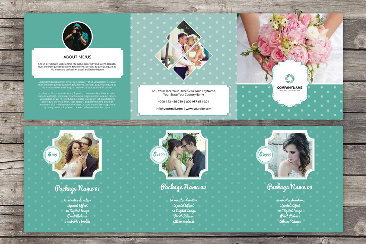 Square Trifold Photography Brochure, a Brochure Template by SmmrDesign (Photo 4 of 4)