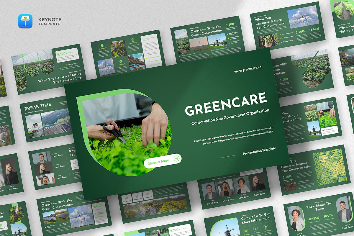 Conservation NGO Keynote Template, a Presentation Template by fluffstudio (Photo 1 of 4)