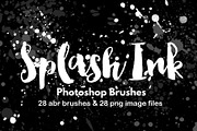 Grunge paint splatter brush set, a Brush Add-On by FOXYdigitalart (Thumbnail 4 of 8)