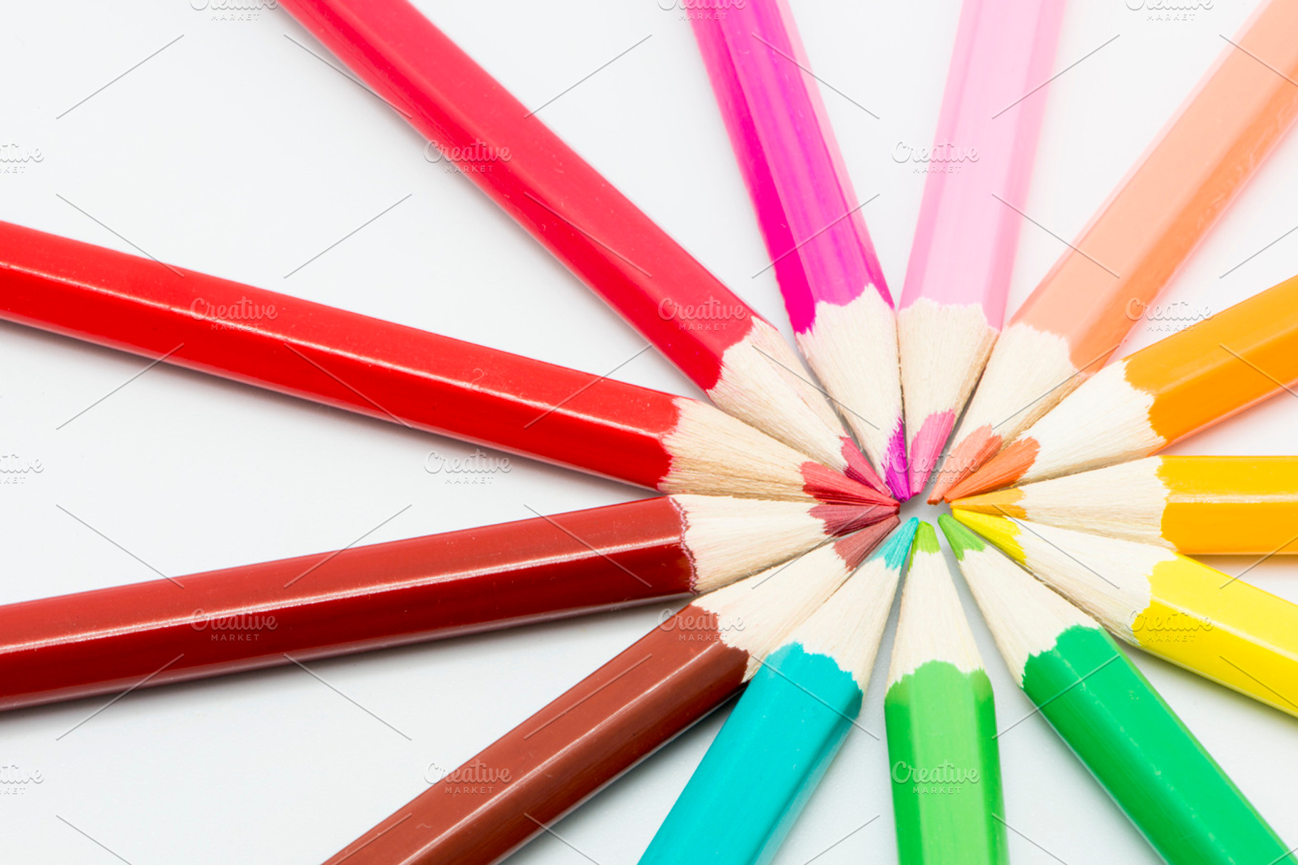 Colored pencils stock photo containing crayon and crayons, a School & Education Photo by Arnaufoto