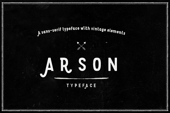 Arson Typeface preview 6