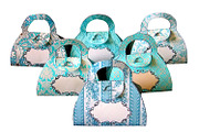 6 Blue Gift Bags - PDF  Patterns, a Print Template by Kseniya-Omega (Thumbnail 2 of 4)