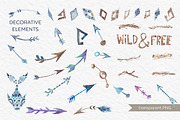 Boho Watercolor Bundle, a Background Graphic by kisikoida (Thumbnail 4 of 15)