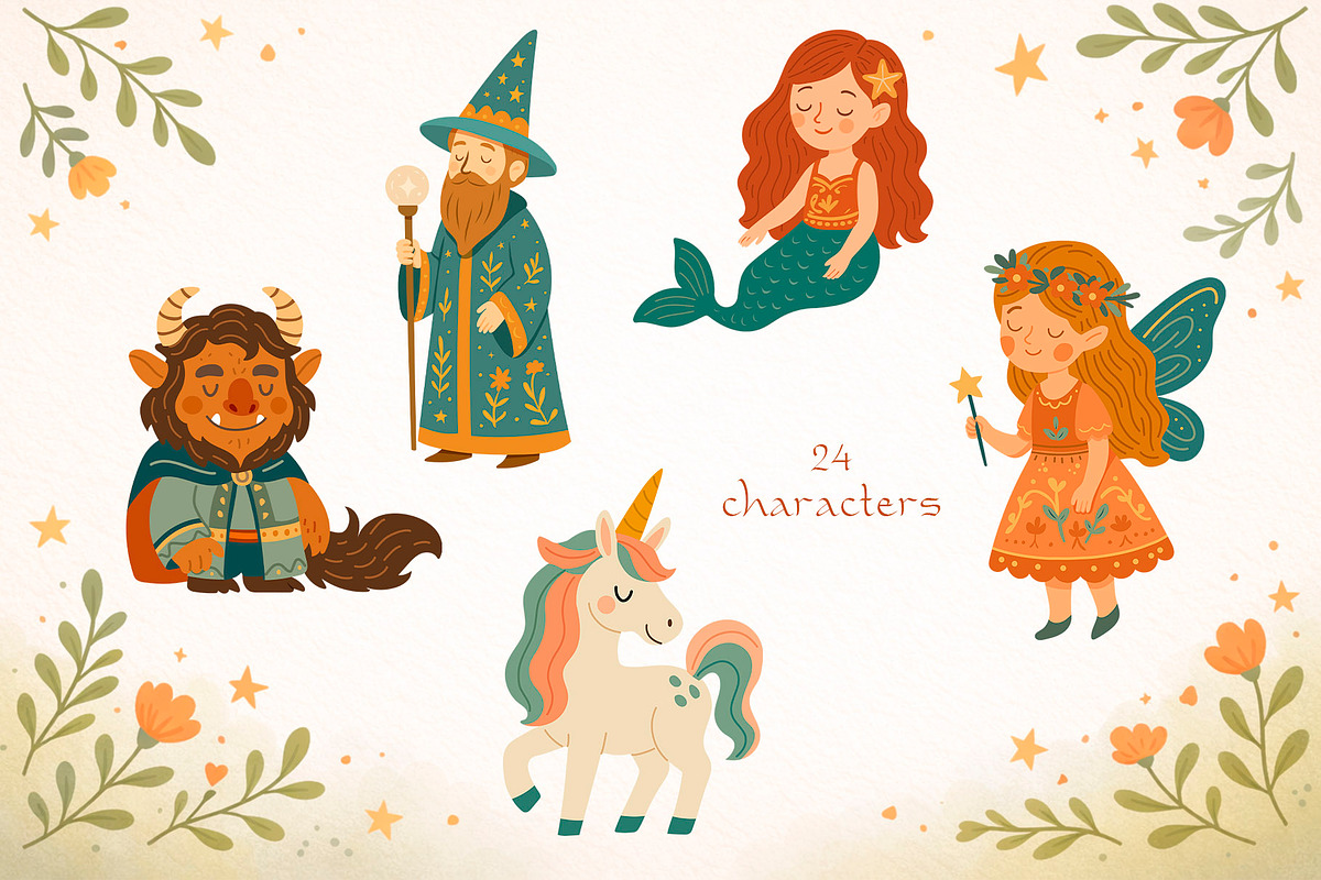 Folk Art: Fairy Tale Kids Alphabet, an Illustration by Astra Menta (Photo 5 of 9)