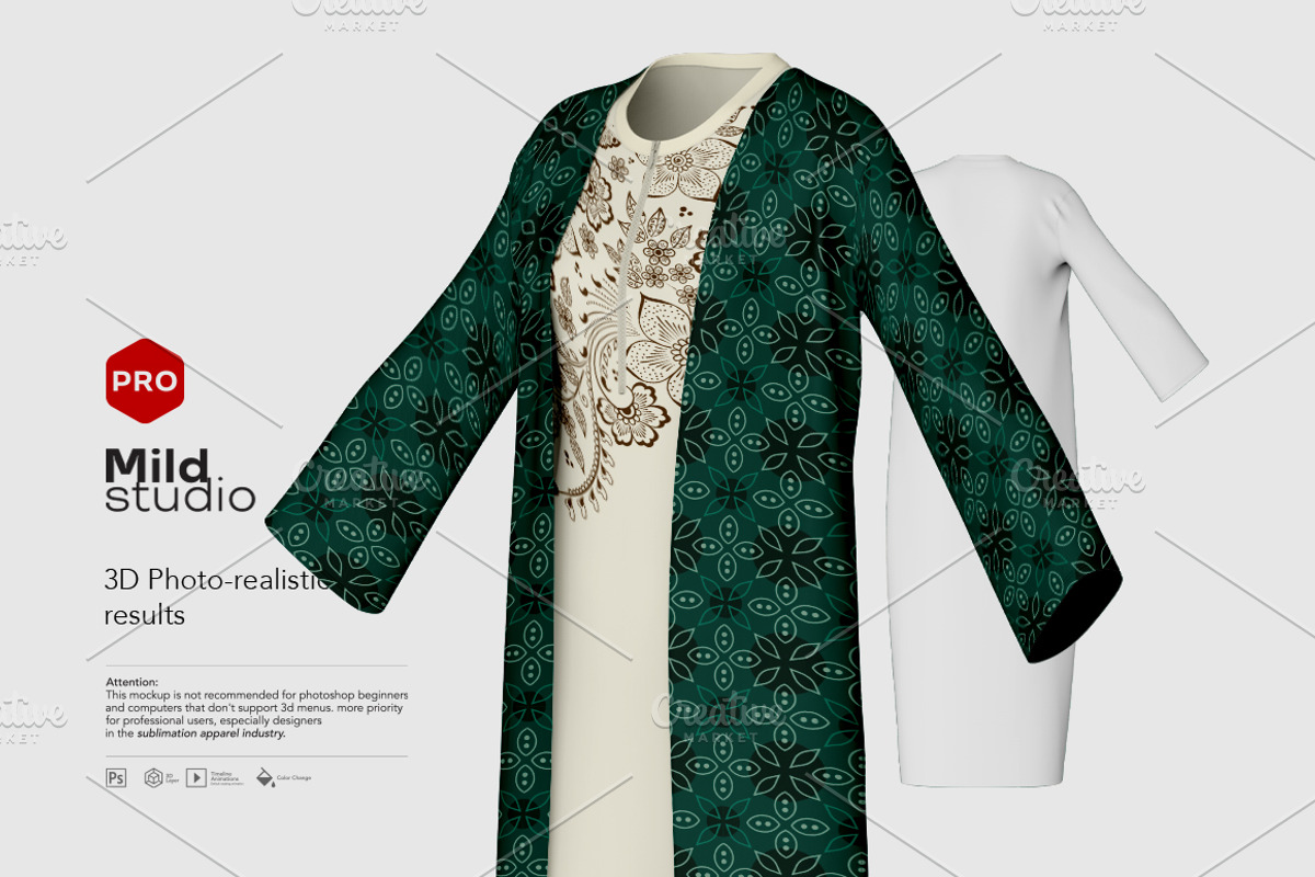 Women Long Dress Mockup v23, a Shirt Mockup by Mildstudio (Photo 4 of 10)