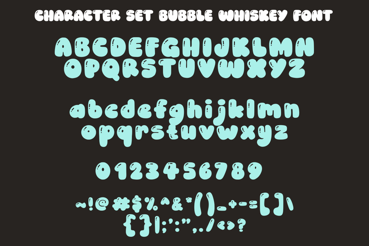 Bubble Whiskey, a Handwritten Font by SaktiAvellin (Photo 2 of 7)