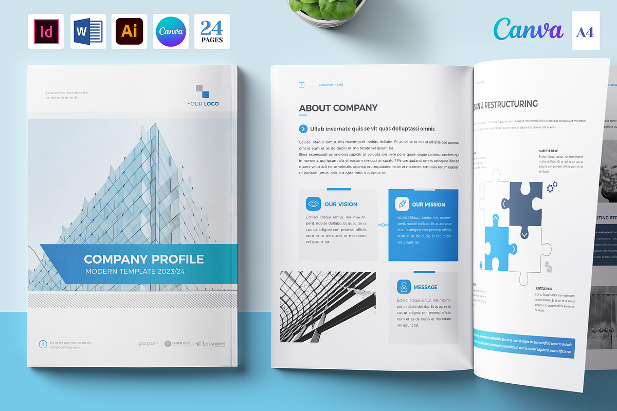 Brochure Bundle, Canva, Word, PPT, a Brochure Template by Template Zone (Photo 17 of 24)