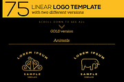 75 Linear Logo Templates, a Branding & Logo Template by Kursat Unsal (Thumbnail 5 of 9)