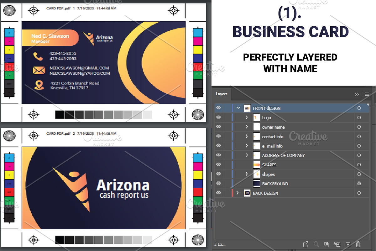 Brand Identity Design Templates, a Stationery Template by Design Fusion (Photo 2 of 4)