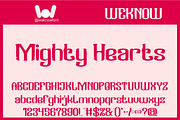 Mighty Hearts font, a Blackletter Font by weknow (Thumbnail 1 of 8)