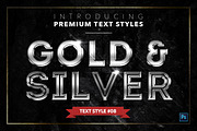 Gold & Silver #6 - 20 Text Styles, a Layer Style Add-On by Jonas Stensgaard (Thumbnail 9 of 23)