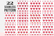 Cute Heart Characters & Patterns, an Object Graphic by IRSYART (Thumbnail 9 of 11)