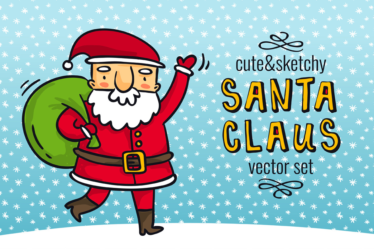 The Cutest Santa Claus Ever! :), an Illustration by Zhe Vasylieva (Photo 1 of 4)