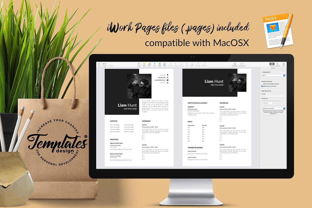 Modern Resume Design / CV - Liam, a Resume Template by Templates Design Co. (Photo 10 of 17)