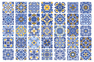 Azulejo Mediterranean Patterns