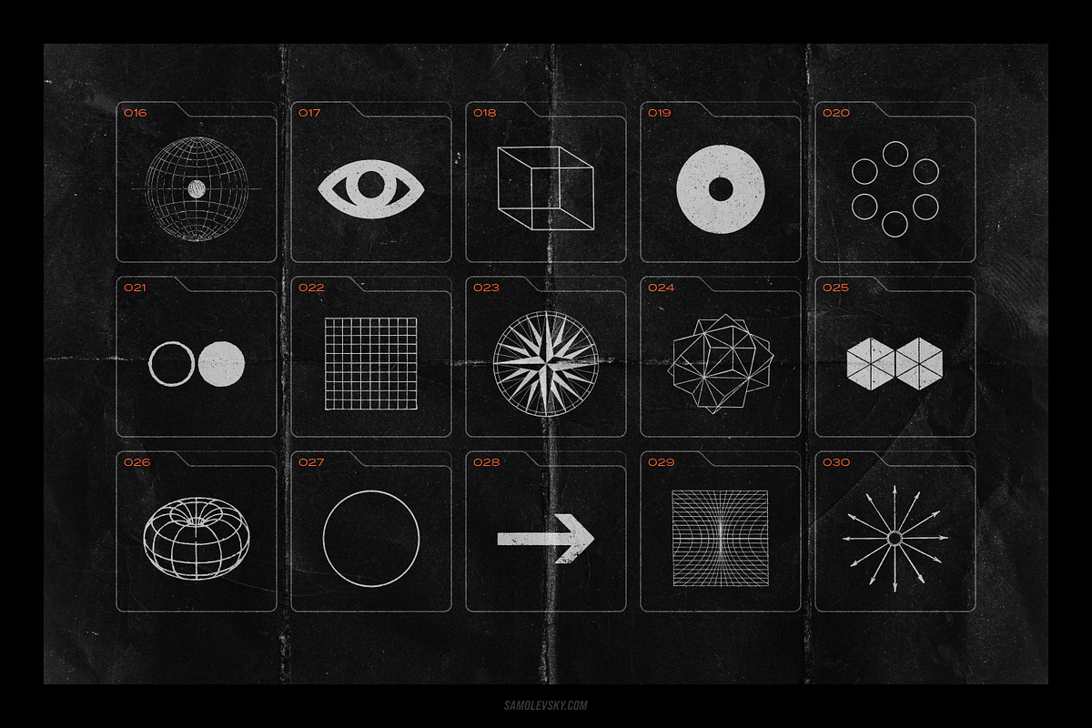 150 Geometric Distressed Shapes, an Object Graphic by Samolevsky (Photo 6 of 18)