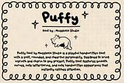 Puffy Handwritten Cute Font, a Handwritten Font by Mussbolo Studio (Thumbnail 1 of 3)