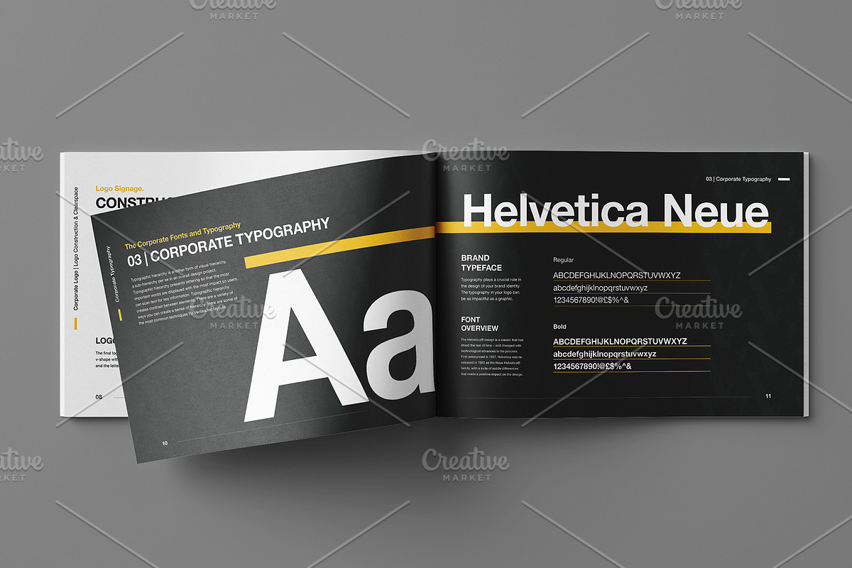 Brand Manual - REAL TEXT, a Brochure Template by Mastergfx (Photo 7 of 16)