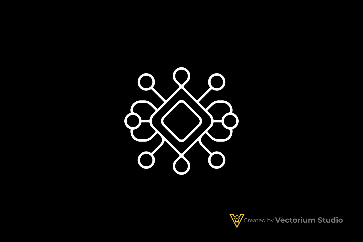 Diamond Network Abstract Logo, a Branding & Logo Template by Vectorium Studio (Photo 15 of 16)