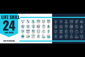 People life social personal skills, a Healthcare Illustration by Vector Tradition