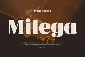 Milega - Stylish Bold Serif