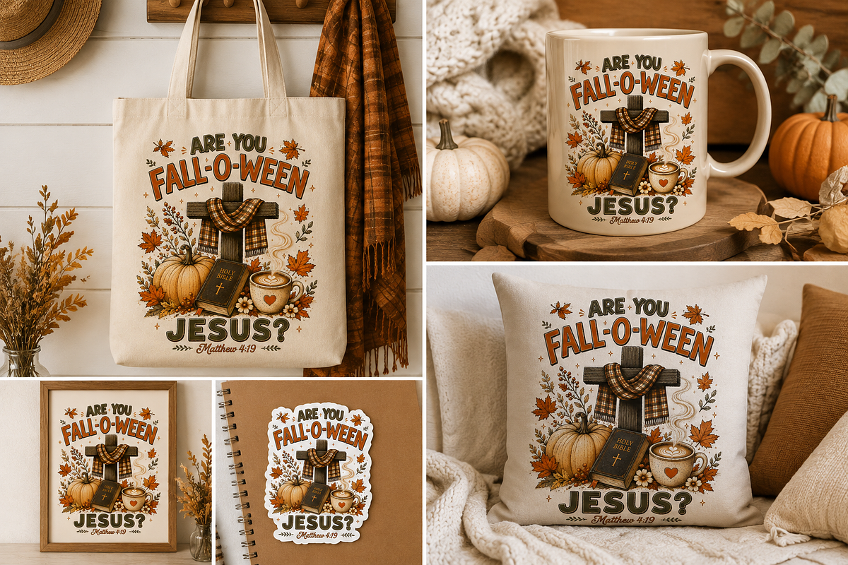 Vintage Autumn Christian Png Bundle, an Object Graphic by Daisy Design (Photo 5 of 17)
