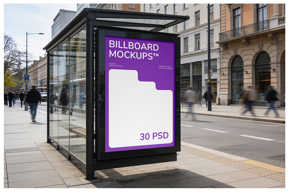 City Billboard Mockups Vol.3, an Advertising Mockup by Mr.Mockup™ (Photo 12 of 18)
