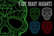 Calavera Vector Design, an Illustration by BAD TASTE (Thumbnail 6 of 7)