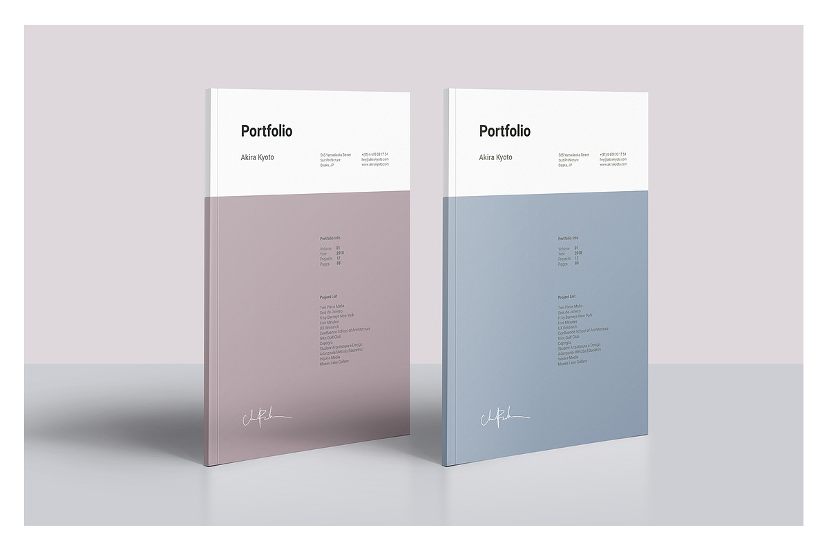 Minimal Portfolio Template, a Brochure Template by Jorge Lima (Photo 2 of 10)