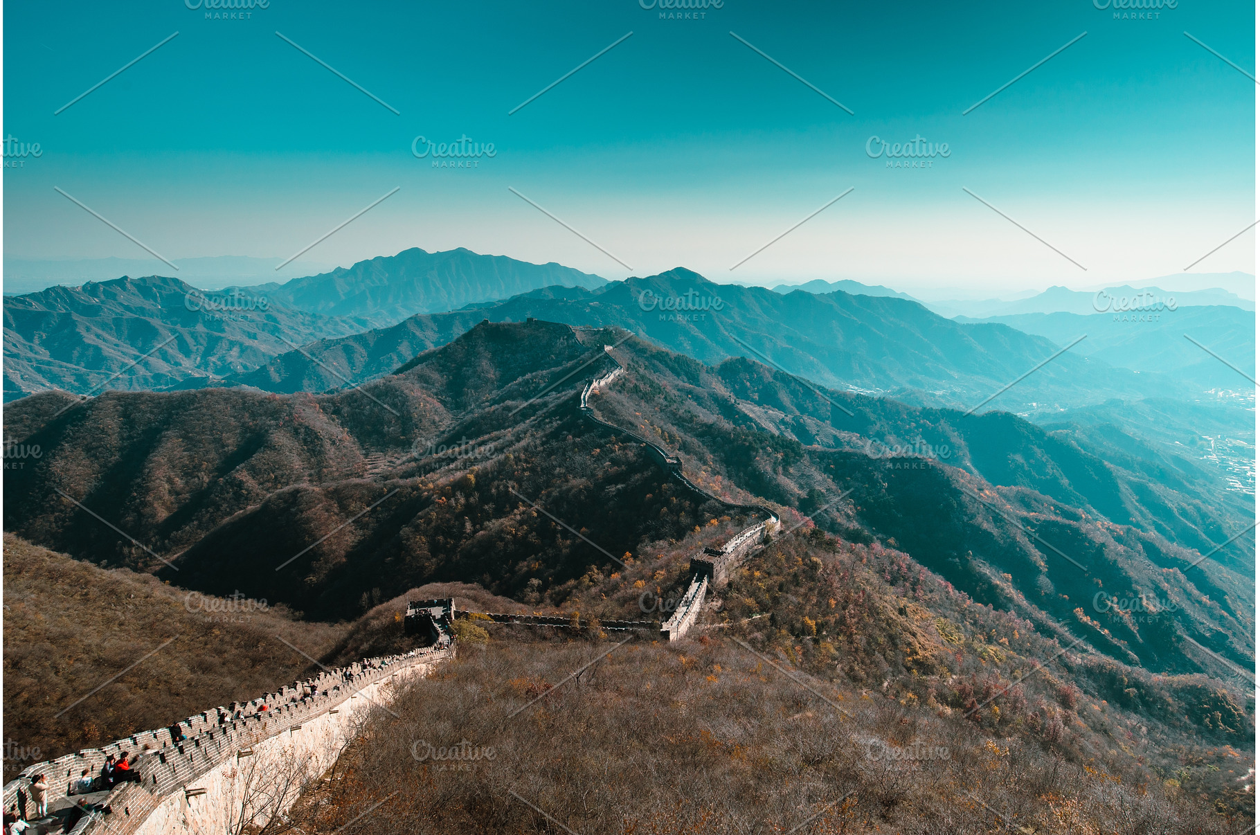 Majestic View of Great Wall Amidst, an Architecture Photo by Our Amazing World