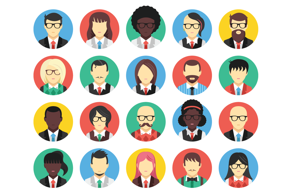 20 Flat Avatar Icons, an Icon by Magurok (Photo 2 of 3)