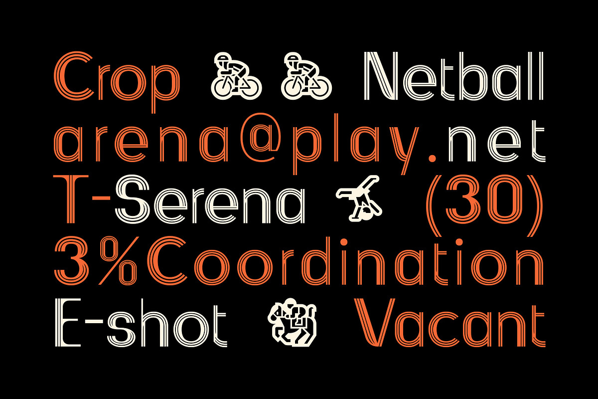 CS Shane – Stripe Font, a Sans Serif Font by Craft Supply Co. (Photo 3 of 8)